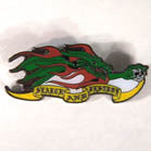 Wholesale SEARCH AND DESTROY DRAGON HAT / JACKET PIN  (Sold by the piece)