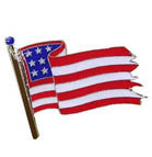 Wholesale AMERICAN WAVEY FLAG HAT / JACKET PIN (Sold by the piece)