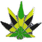 Wholesale REGGAE POT LEAF HAT / JACKET PIN (Sold by the piece)