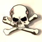 Buy SKULL X BONE BEHIND HAT / JACKET PIN (Sold by the dozen) *- CLOSEOUT NOW 75 CENTS EACHBulk Price