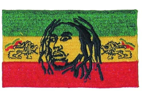 Wholesale RASTA REGAE STRIPS DREADLOCKS EMBROIDERD 4in PATCH (Sold by the piece) * closeout 1.50 ea