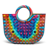 Rainbow Tote Bag Pop It Toy