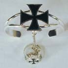 Buy IRON CROSS BRACELET WITH MATCHING RING *- CLOSEOUT NOW $ 7.50 EABulk Price