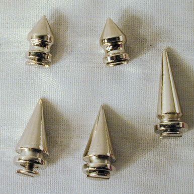 Wholesale SMALL METAL SPIKES W SCREW (Sold by the dozen)