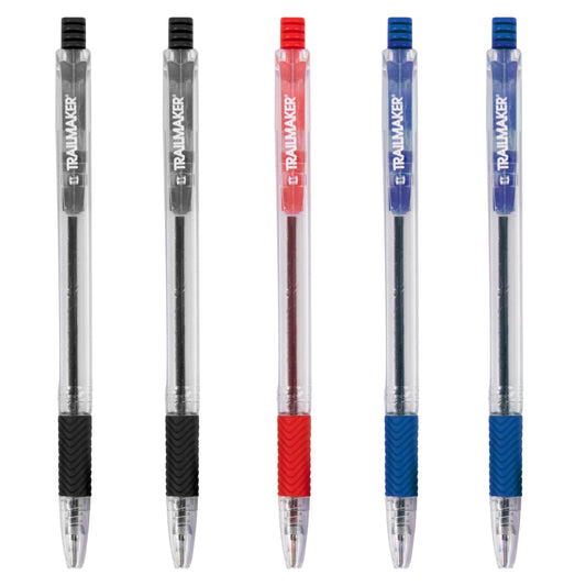 Bulk  Polo Pens with Comfort Grip 5-pack For School & Office