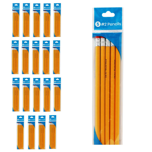 Buy 5 Pack of Unsharpened Wood Pencils - Bulk School Supplies Wholesale Case of 192 Pack of 5 Pencils Each