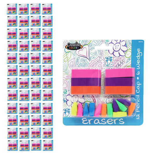 Buy 18 Pack Eraser Set - Bulk School Supplies Wholesale Case of 96- 18 Packs of Erasers