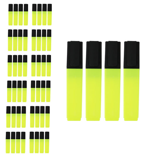 Buy 4 Pack of Yellow Highlighters - Bulk School Supplies Wholesale Case of 48 Packs of Highlighters