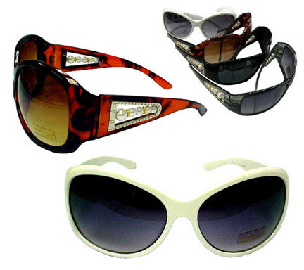 Buy PEARL SIDED LADIES WIDE LENSE SUNGLASSES (Sold by the dozen)Bulk Price