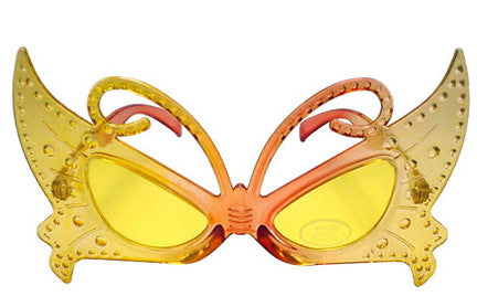 Wholesale AMBER BUTTERFLY PARTY GLASSES (Sold by the piece or dozen )