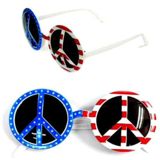 Wholesale USA American Flag Peace Party Eyeglasses (Sold by the piece OR dozen)