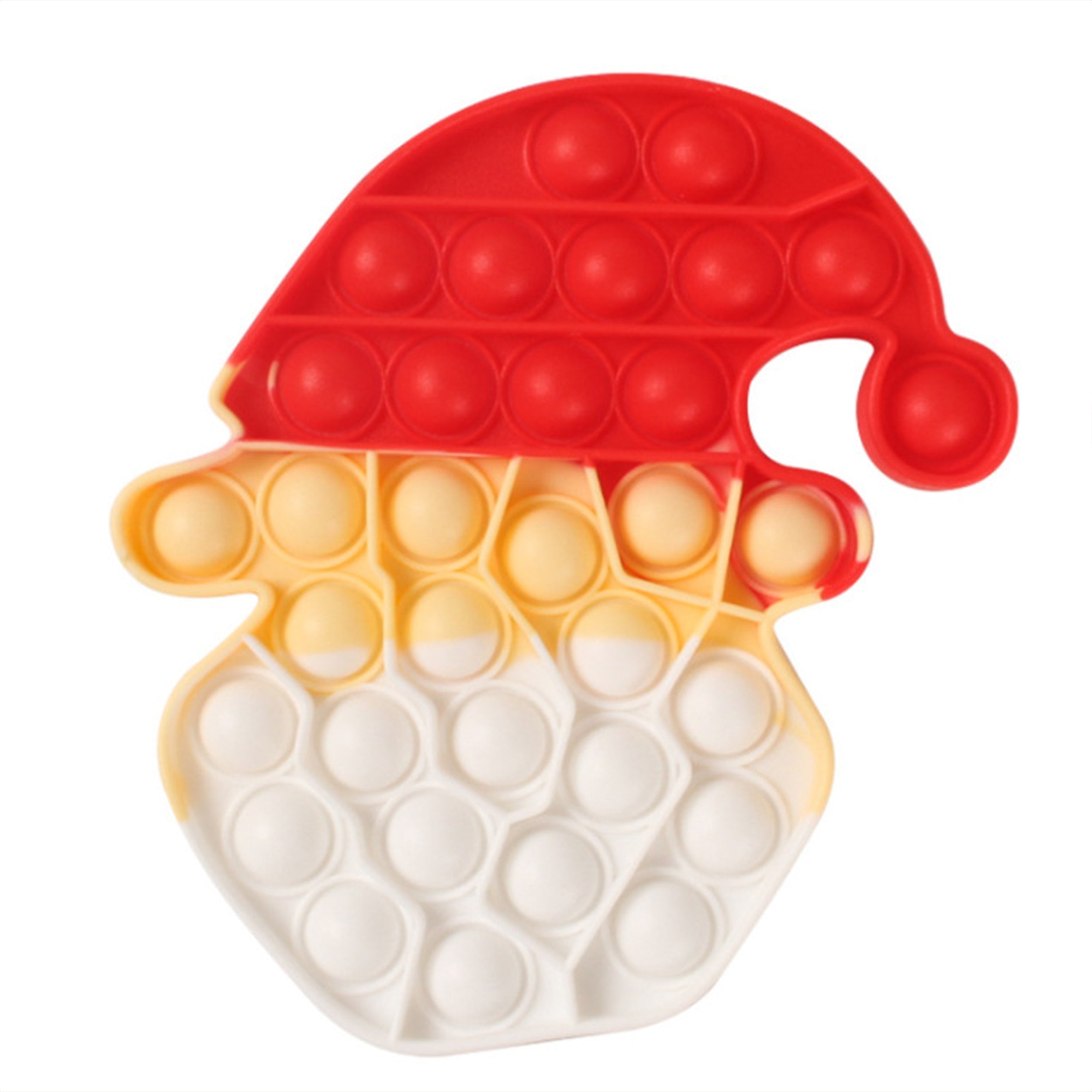 Santa face with cap pop it fidget toys