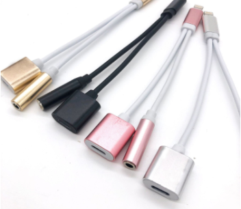 Wholesale TYPE C HEADPHONE / CHARGING ADAPTER SPLITTER AUX USB CABLE (sold by the piece)