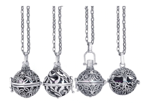 Buy Essential Oil Locket Necklace With Lava Ball Bulk Price