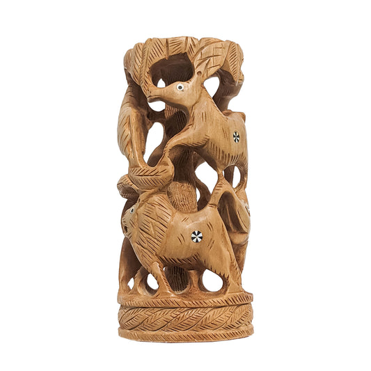 Wooden Animal Statue Decorative Art Piece