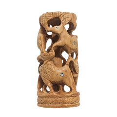 Wooden Animal Statue Decorative Art Piece