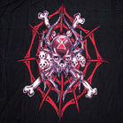 Buy LARGE SPIDER SKULL IN WEB 45 INCHWALL BANNER / FLAG -* CLOSEOUT ONLY $ 2.95 EABulk Price