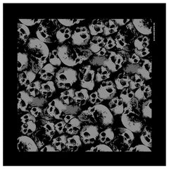 Wholesale DELUXE ANCIENT STACK OF SKULLS BANDANA (Sold by the piece or dozen)