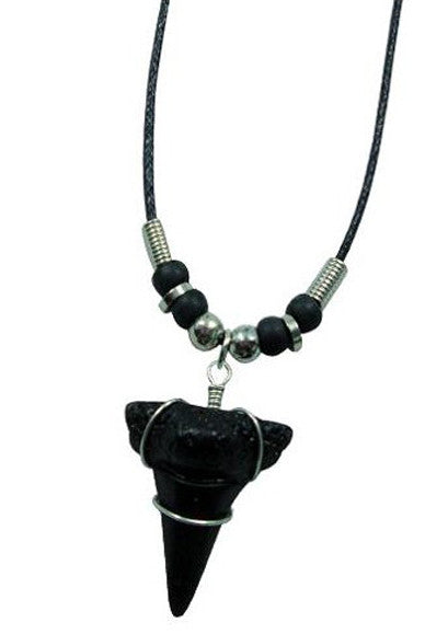Buy BLACK SHARK TOOTH ROPE NECKLACE ( sold by the piece or dozenBulk Price