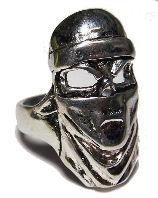 Buy SKULL HEAD WITH MASK BIKER RING**-CLOSEOUT AS LOW AS $ 2.95 EABulk Price