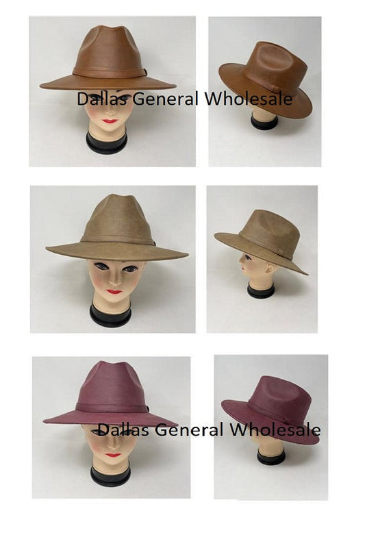 Bulk Buy Adults Leather Dress Hats Wholesale