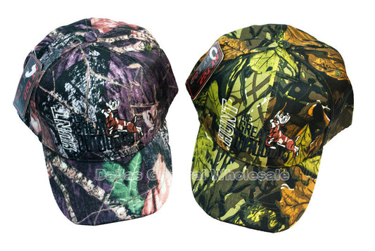 Bulk Buy "Hunt the Great Outdoors" Deer Camouflage Casual Caps