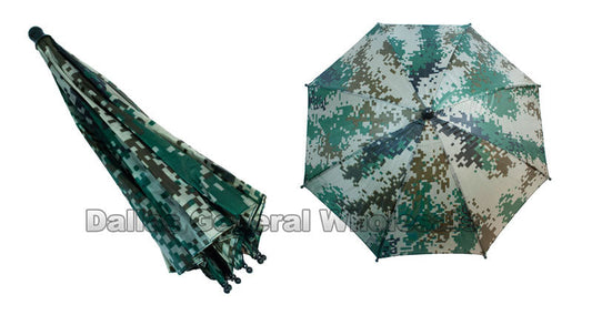 Camouflage Green Umbrella Hats Wholesale MOQ 12