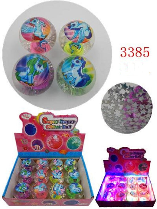 Glitter Unicorn Bounce Balls Wholesale