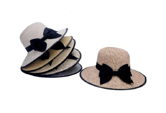 Bulk Buy Ladies Elegant Straw Visor Hats Wholesale