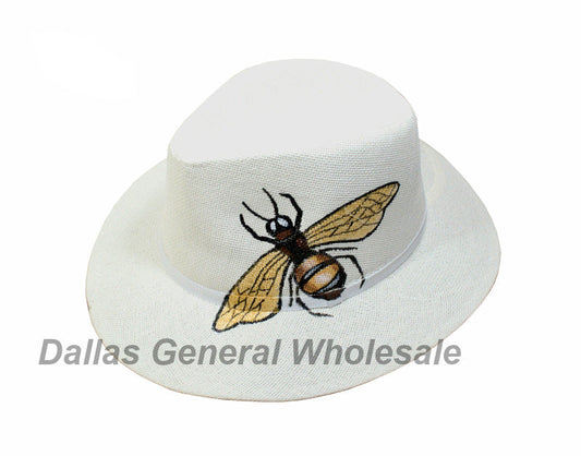 Bulk Buy Adults Bee Panama Straw Dress Hats Wholesale