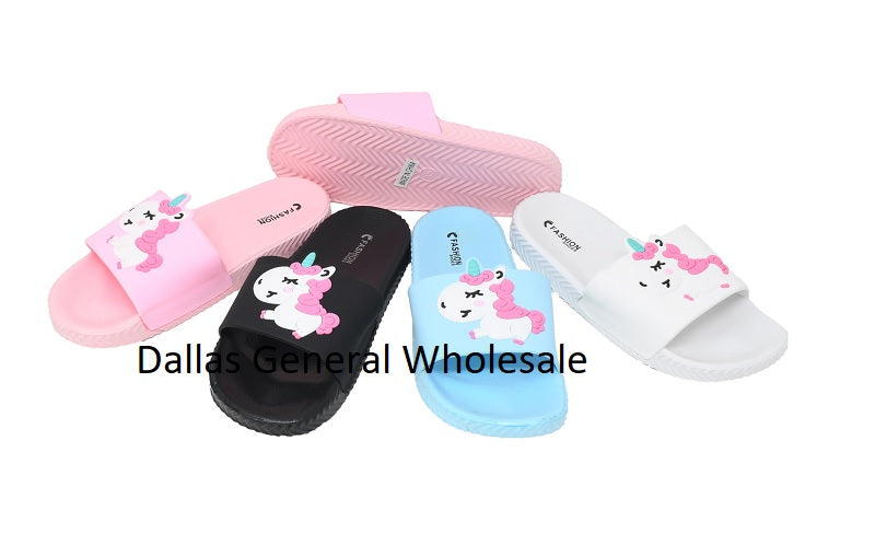 Bulk Buy Little Girls Unicorn Flip Flops Wholesale