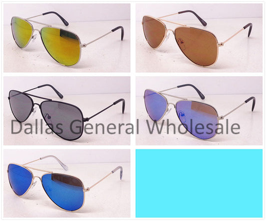 Bulk Buy Kids Metal Frame Aviator Sunglasses Wholesale