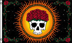 Buy GRACIOUSLY DEPARTED SKULL AND ROSES 3 X 5 FLAG Bulk Price