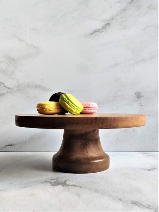 Rustic Wooden Handcrafted Cake Stand