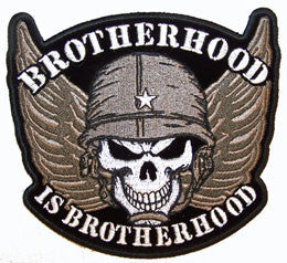 Wholesale BROTHERHOOD SKULL PATCH (Sold by the piece)