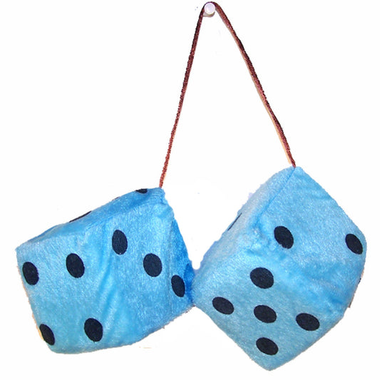 Buy LARGE BLUE PLUSH 3 INCH DICE (Sold by the dozen pair)Bulk Price