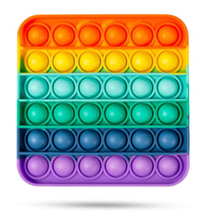 Rainbow Push Pop Bubble Fidget Toy