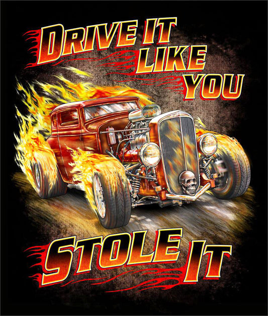 Buy DRIVE IT LIKE YOU STOLE IT VINTAGE CARBLACK SHORT SLEEVE TEE-SHIRT-(Sold by the piece)Bulk Price