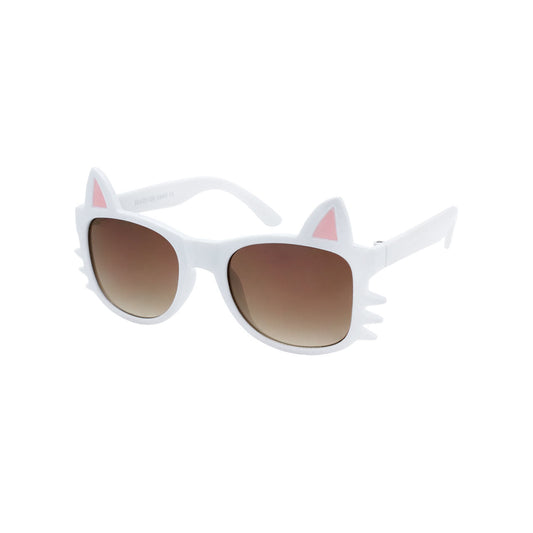 Buy White Dazey Shades tween Cat Shape Fashion Sunglasses with CaseBulk Price
