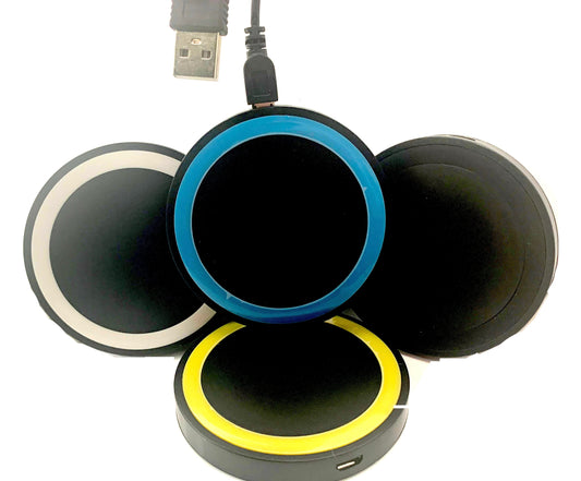 Buy Wireless Charging Pad W USB Port & USB Cable FOR IOS and Android Bulk Price