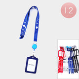 I LOVE YOU Message Printed Keychain ID Holders