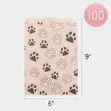 Paw-Print Treat Paper Bag Set – Stylish and Eco-Friendly Pet Gift Packaging