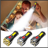 Portable Rechargeable USB Led Flashlight