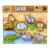 Wooden Animal Safari Puzzle Toys For Kids in Bulk