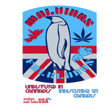 Sturdy Malvinas & Falklands Penguin Drawstring Burlap Storage Bag