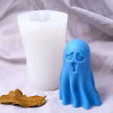 2808BA 3D Ghost Candle Decoration Silicone Mold DIY Pumpkin Skull Holiday Ccented Casting Mould Plaster Craft Gift Halloween Home Decor