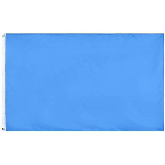 Premium Quality 3 x 5-Foot Solid Blue Blank Flag - Customizable Banner (Sold By Piece)