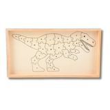 Wooden T-Rex Letter Puzzle Kids Toy In Bulk