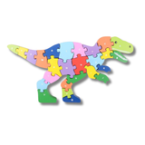 Wooden T-Rex Letter Puzzle Kids Toy In Bulk