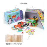 Safari Animals Puzzle Kids Toys In Bulk - Assorted